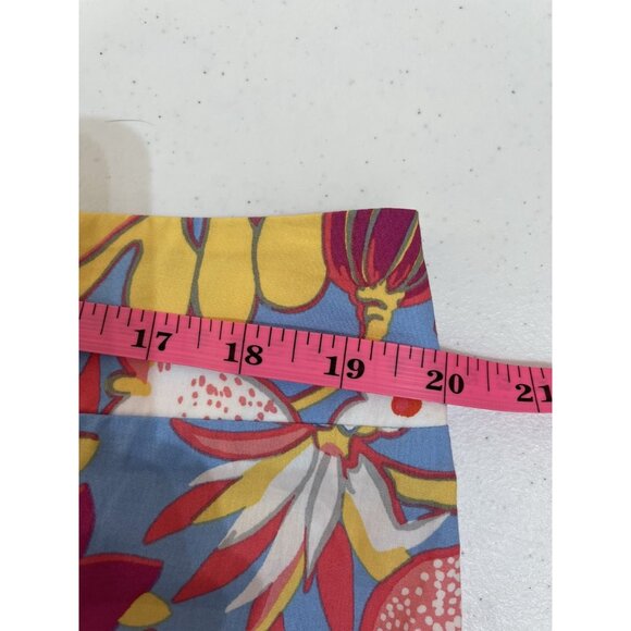 New Talbots Skirt Womens 2X Maxi Floral Pineapple Ruffle Cottagecore Prairie - Picture 5 of 7